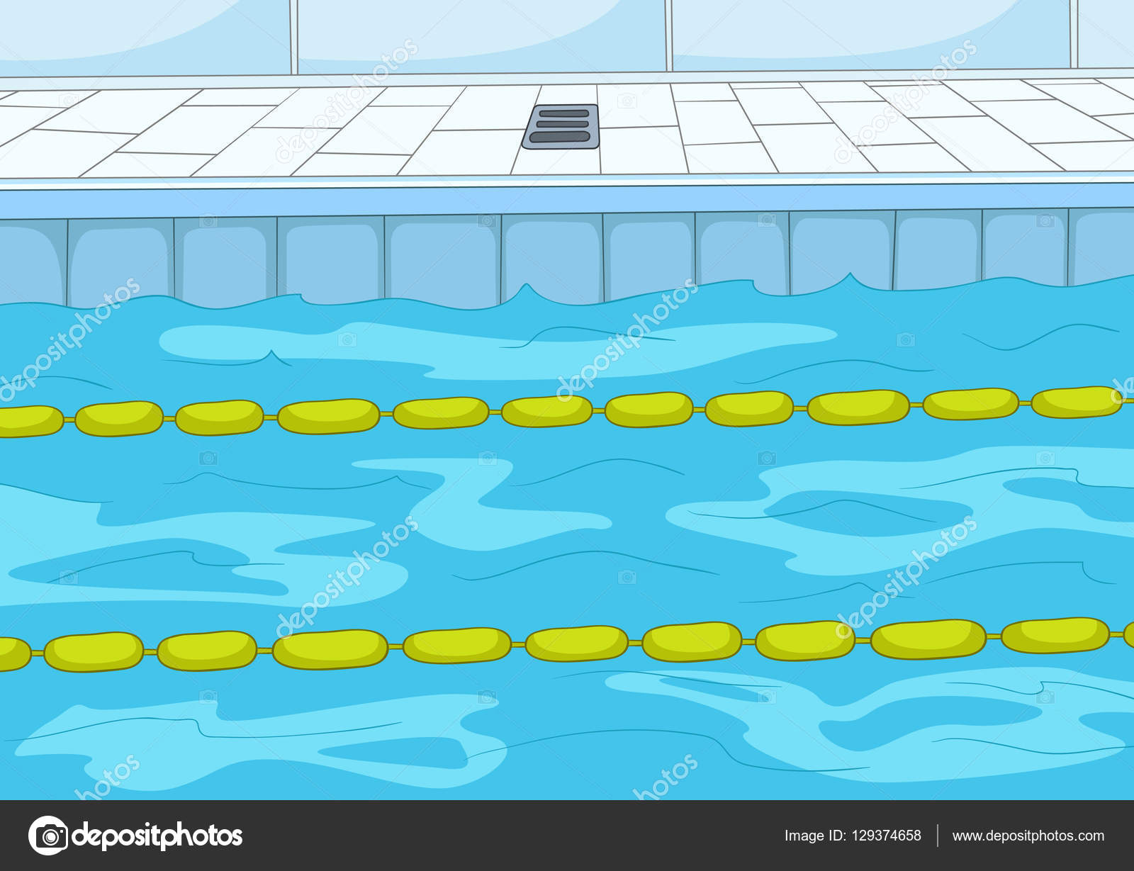 Fondo de dibujos animados de la piscina .: fotografía de stock ...