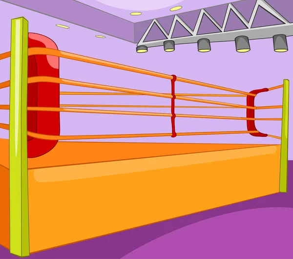 Cartoon background of boxing ring. — Stock Photo, Image