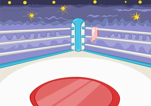 Cartoon background of boxing ring. — Stock Photo, Image