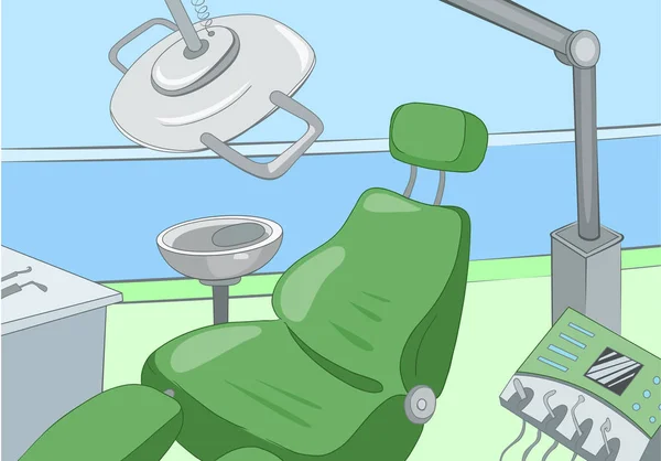 Cartone animato sfondo di dentista studio interno . — Foto Stock