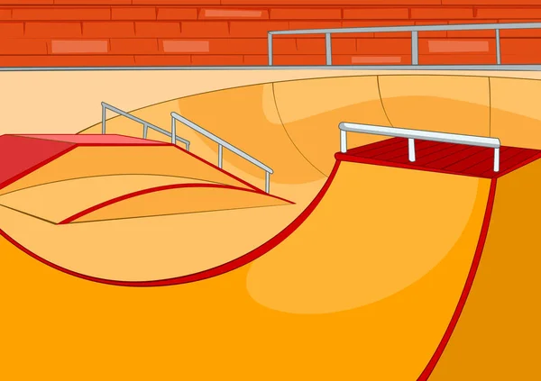 Cartoon bakgrund av skatepark. — Stockfoto