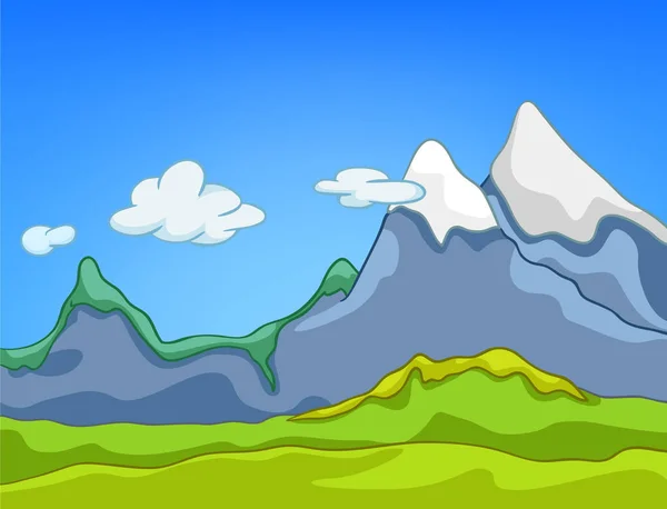 Cartone animato sfondo di paesaggio montano . — Foto Stock