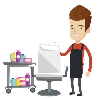 Kuaför Dükkanı işyerinde berber.