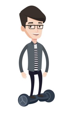 Kendi kendine karşı elektrikli motorla kişini.