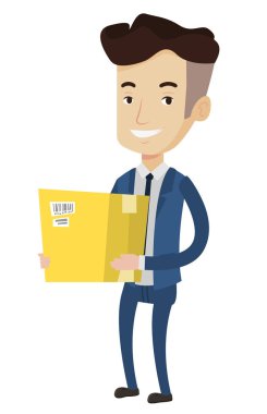 İş çalışan uluslararası teslim hizmet.