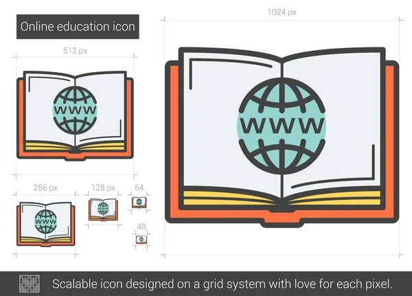 Online-Bildungsleitfaden — Stockvektor