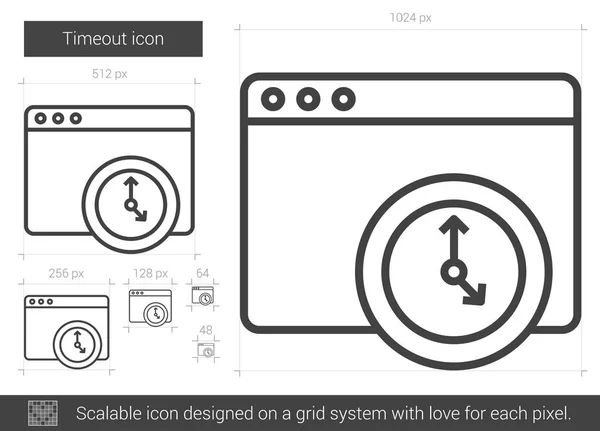 Symbolleiste Timeout. — Stockvektor