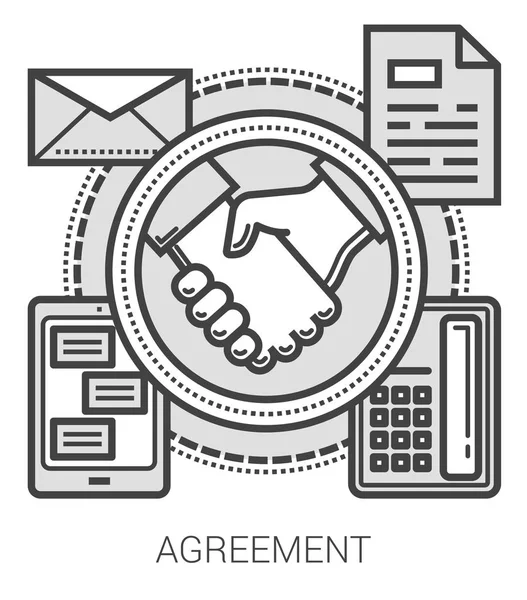 Agreement line icons.