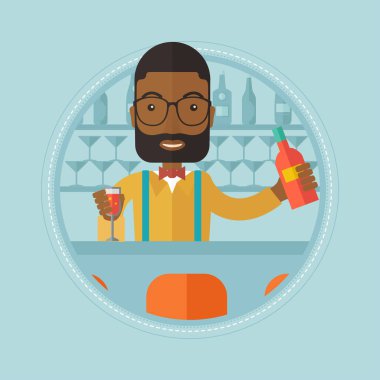 Barda duran barmen sayaç.