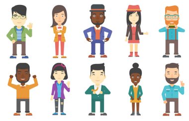 Vektör iş karakter kümesini.