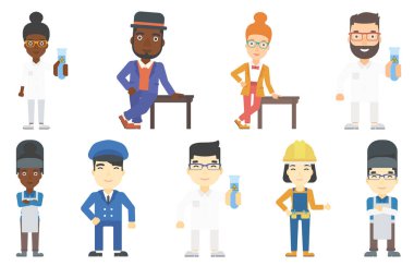 Vektör meslekler karakter kümesini.