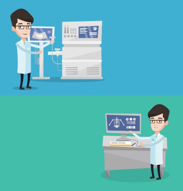 Metin için yer ile iki tıbbi afiş.