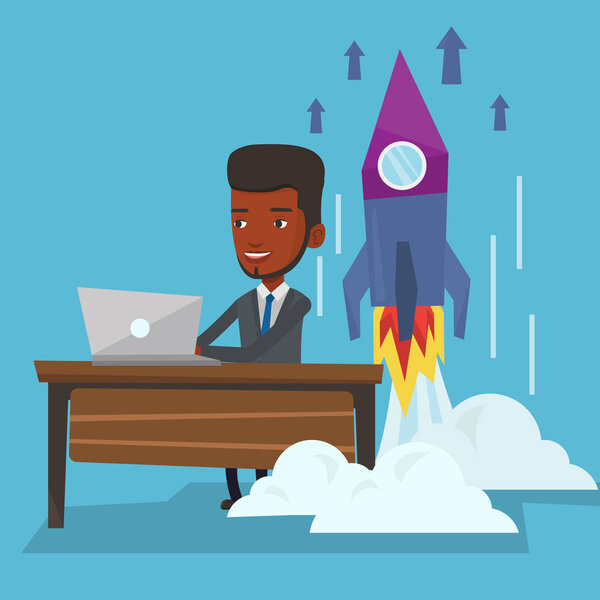 Business start up vector illustration.