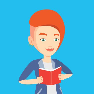 Öğrenci kitabı vektör illüstrasyonu.