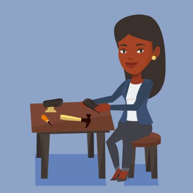 El yapımı ayakkabı yapım Atölyesi kunduracı.