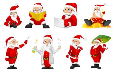 Vektör Noel Noel Baba ile ayarla.