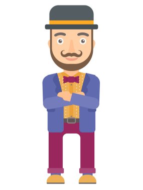 Kendine güvenen sirk performans silah ile geçti.