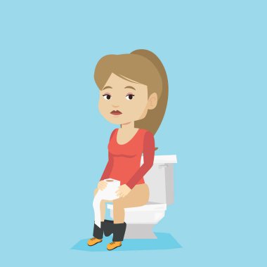 Adam acı ishal veya kabızlık.