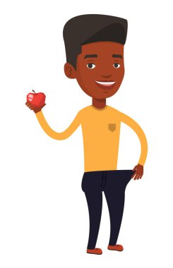 İnce pantolon onun diyet sonuçlar erkekte.