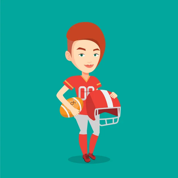 Rugby player vector illustration. — Stock Vector