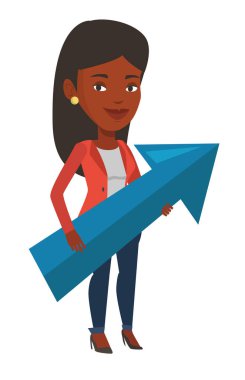 İş büyüme hedefleyen iş kadını.