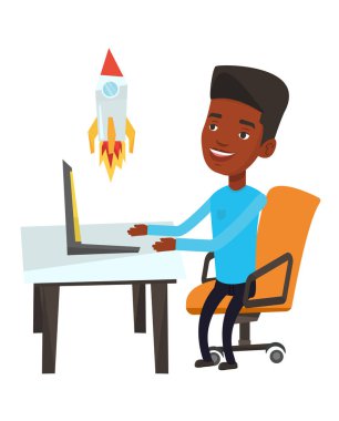 İş başlatmak kadar vektör çizim.