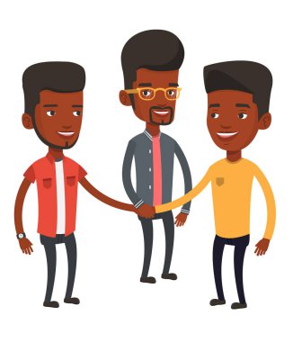 Eller katılmadan işadamları grubu.