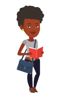 Öğrenci kitabı vektör illüstrasyonu.