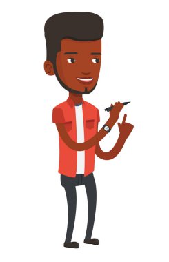 Okul öğretmen ya da öğrenci işaret parmağı yukarıya.