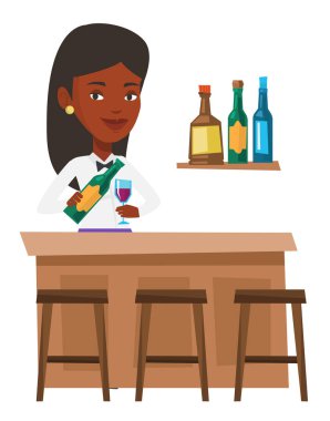 Barda duran barmen sayaç.