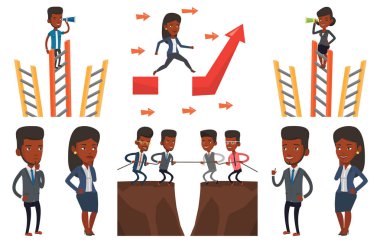 Vektör iş karakter kümesini.