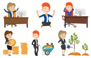 Vektör iş karakter kümesini.