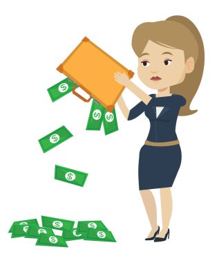 Para onun evrak üzerinden sallayarak iflas.