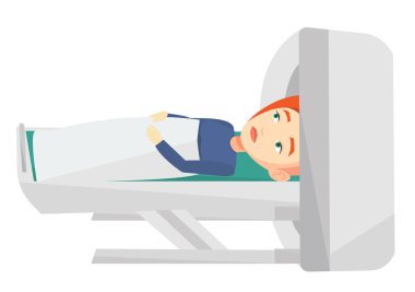 Manyetik rezonans görüntüleme vektör çizim.