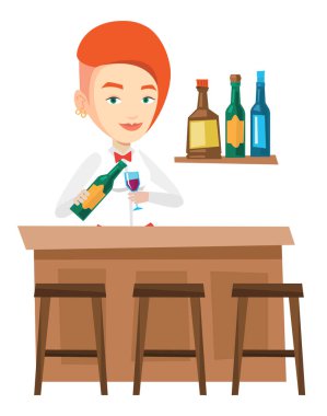 Barda duran barmen sayaç.