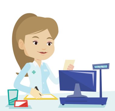 Eczacı yazma reçete.