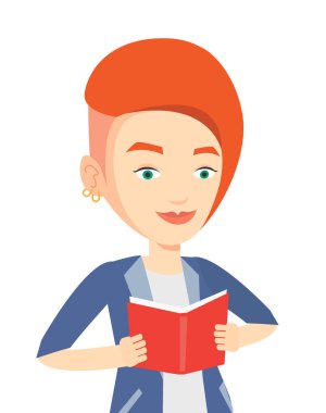 Öğrenci kitabı vektör illüstrasyonu.