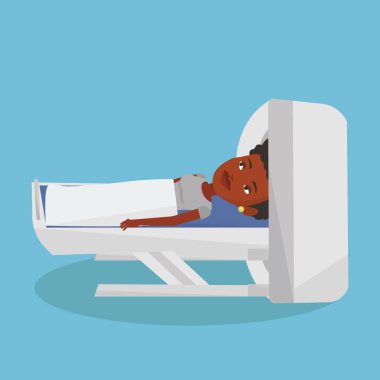 Manyetik rezonans görüntüleme vektör çizim.