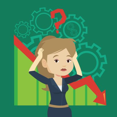 İflas tutarak baş vektör çizim.