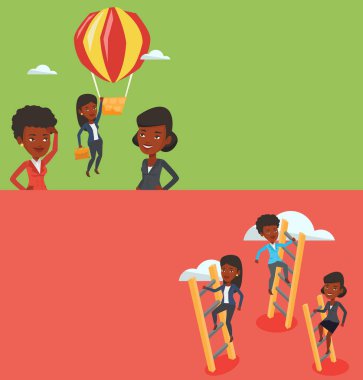 İki iş afiş metin için yer ile.