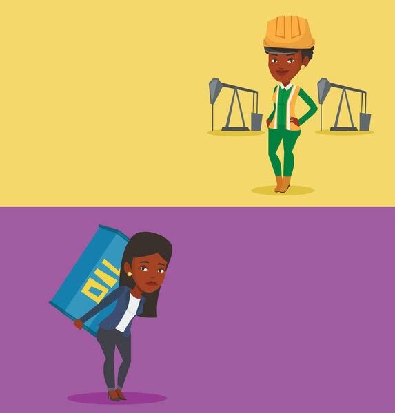 Two ecological banners with space for text.