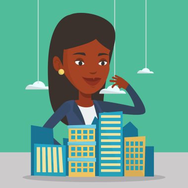 Emlakçı şehir modeli sunulması.