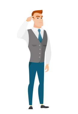 Kızgın adam tapınak karşı parmağıyla işaret