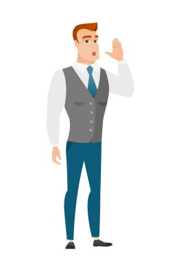 Beyaz işadamı yardım istiyor.