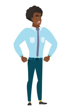 Genç Beyaz öfkeli işadamı çığlık.