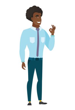 ok işaret gösteren işadamı gülümseyen.