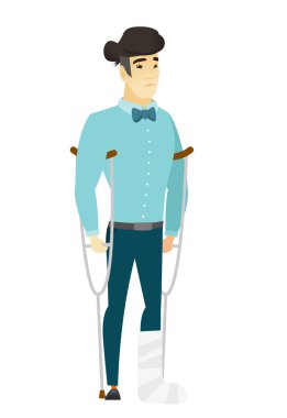 Kırık bacak ile yaralanan işadamı.