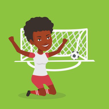 Futbol gol kutluyor puanlama.