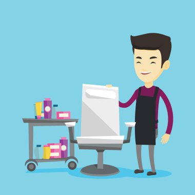 Kuaför Dükkanı işyerinde kuaförde.