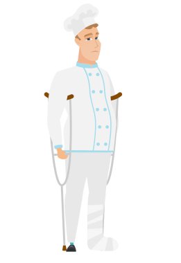 Şef Aşçı kırık bacak ile yaralı.